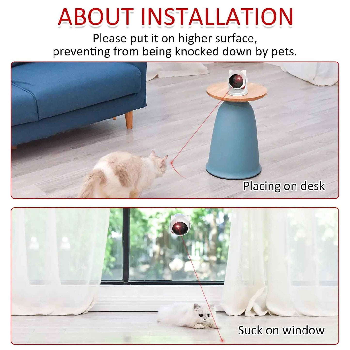 Otomatik Lazer Kedi Oyuncağı