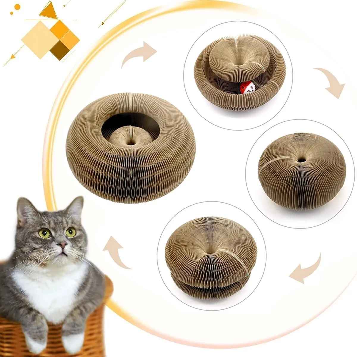 Çanlı Kedi Oyun Topu ve Eğlence Seti