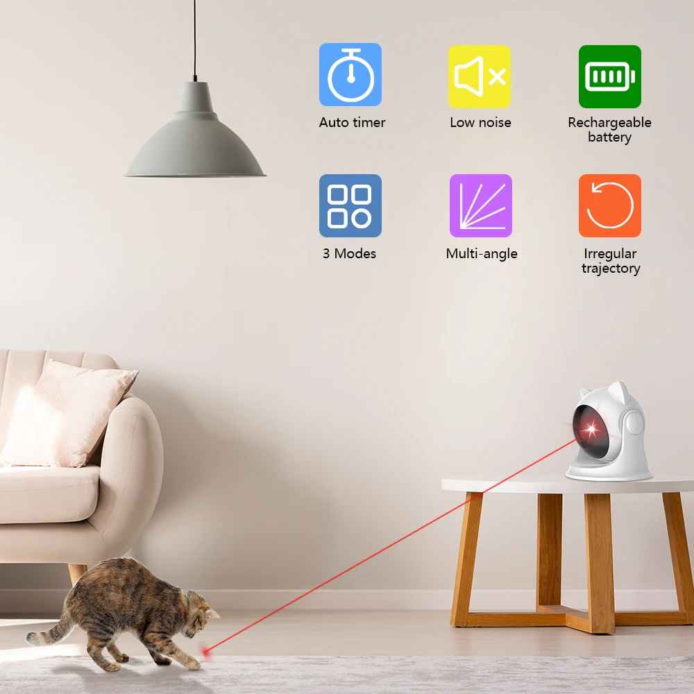 Otomatik Lazer Kedi Oyuncağı