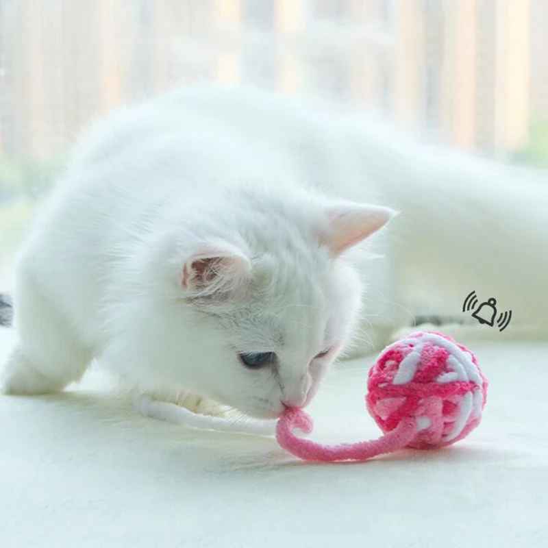 Colorful Soft Cat Toy - Fun Ball Set